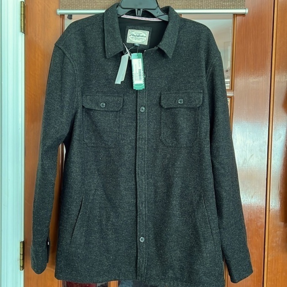 Flag & anthem jacket flannel NWT sz XL Grey